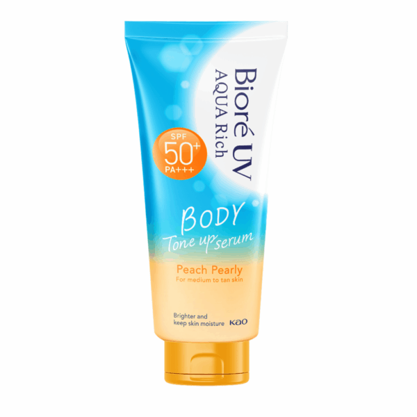 Bioré UV Aqua Rich Serum Chống Nắng Dưỡng Thể Nâng Tông Peach Pearly